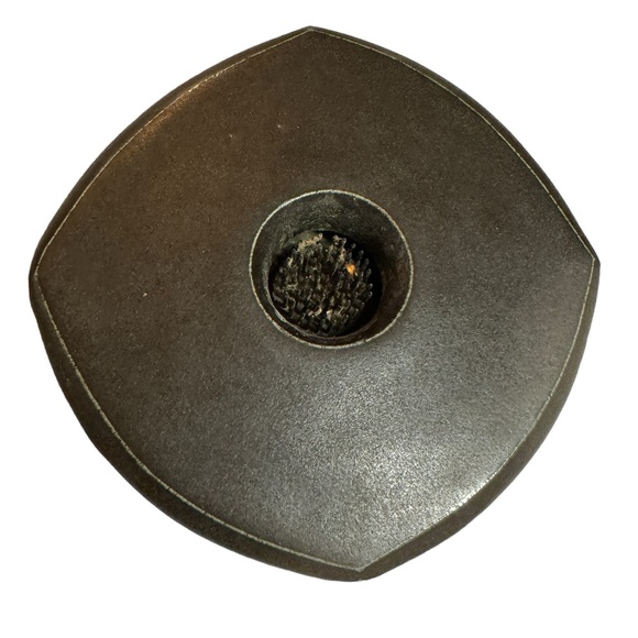 Vintage Japanese Modern Ikebana Stoneware Gray Signed Small Quality Vase EUC - Picture 2 of 12